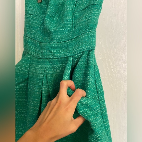 Banana Republic Green Strapless Dress Petite Size 00P - Picture 5 of 10